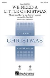 We Need a Little Christmas SATB choral sheet music cover